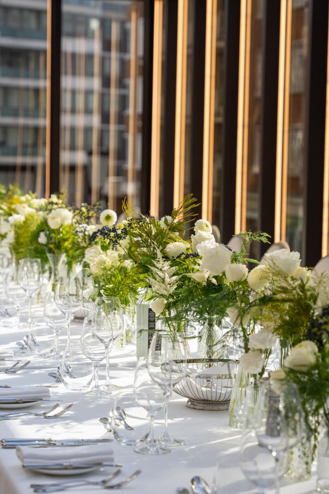Bespoke corporate floral arrangement by Fior di Vita London