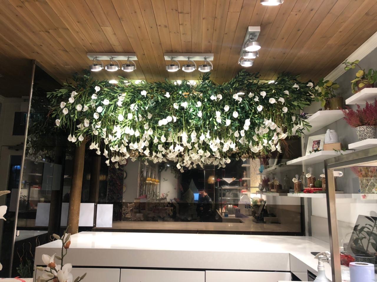 Fresh floral installation crafted in London studio